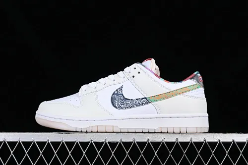 All Categories Nk SB Dunk Series Nk SB Dunk Low Low-top Shoes Nk Dunk Low "Paisley" New Cashew Flower SB Low-top Casual Sports Skateboard Shoes FN8913-141